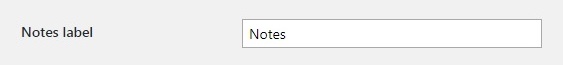 Simple Post Notesの設定項目②　Notes label